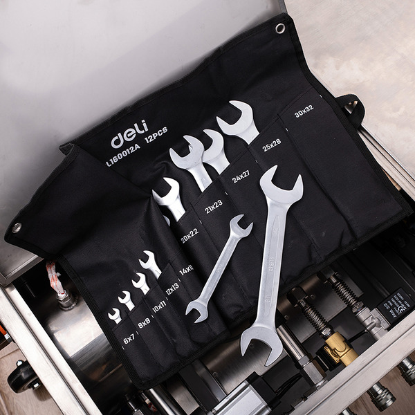 Набор ключей рожковых Deli EDL160012A