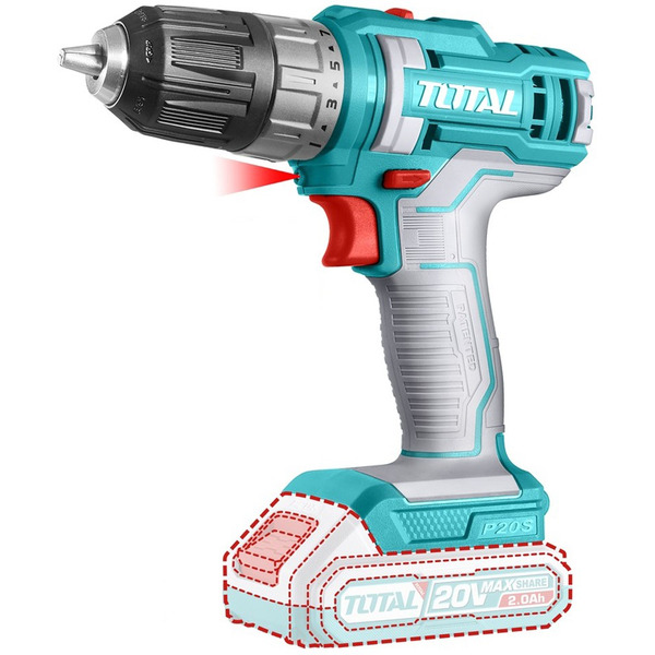 Дрель-шуруповерт Total TDLI200515 (без АКБ)
