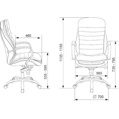 Кресло Бюрократ T-9950 (светло-коричневый Leather Eichel кожа)