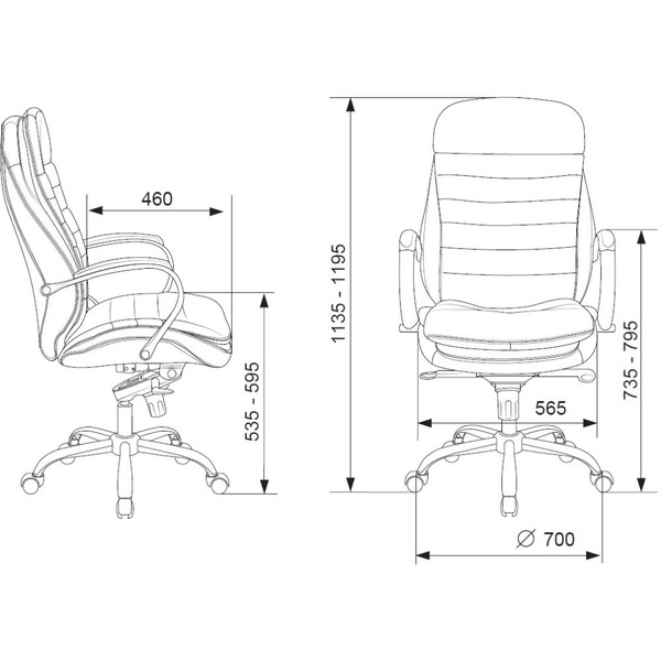 Кресло Бюрократ T-9950 (светло-коричневый Leather Eichel кожа)