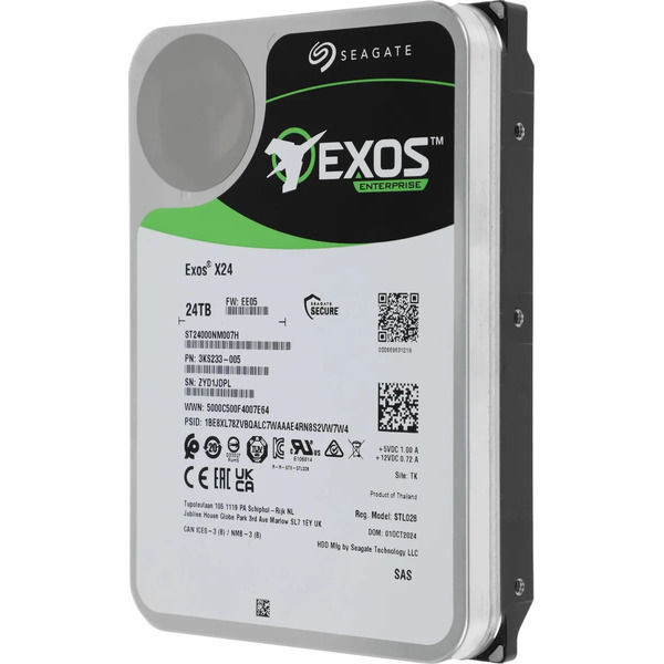 Жесткий диск Seagate Exos X24 24TB ST24000NM007H