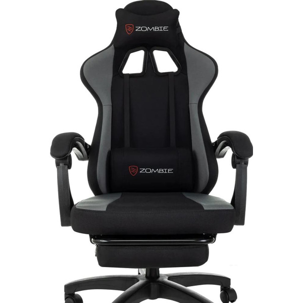 Кресло игровое ZOMBIE Weaver (черный/серый)