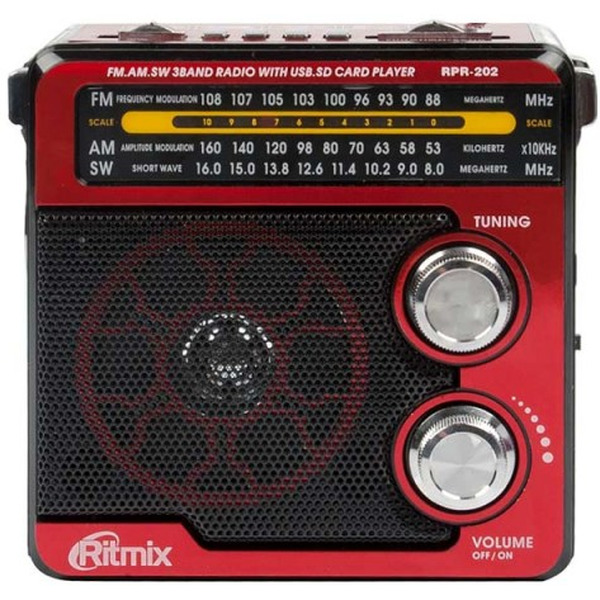 Радиоприемник RITMIX RPR-202 RED