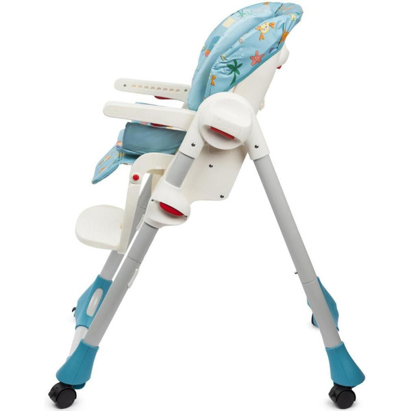 Стульчик для кормления Chicco new POLLY 2 В 1 SEA DREAMS 4 колесика