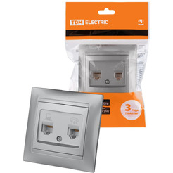 Розетка компьютерная TDM Electric Лама SQ1815-0219