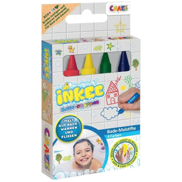 Набор цветных мелков для рисования в ванной CRAZE INKEE 45114