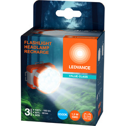 Фонарь налобный для кемпинга LEDVANCE FLASHL HEADL RECH