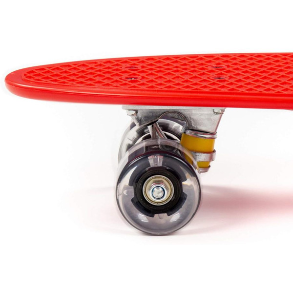 Доска роликовая Полесье 89502 (66 см) красная с чёрными колёсами