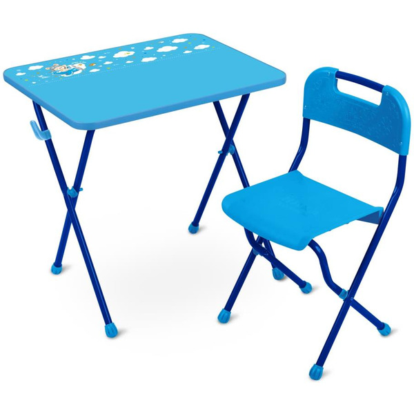 Комплект мебели с детским столом Ника КА2 Алина (голубой)