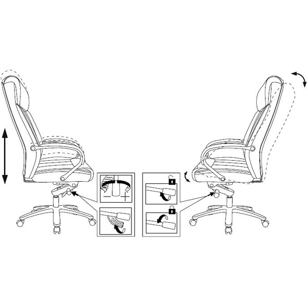 Кресло Бюрократ T-9922SL/BLACK (черный)
