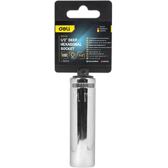 Головка торцевая шестигранная Deli EDQ4314
