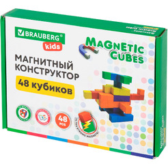 Магнитный конструктор Brauberg Kids Magnetic Cubes 665723