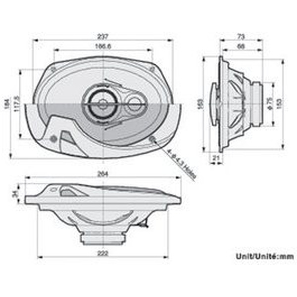 Автоакустика PIONEER TS-R6951S