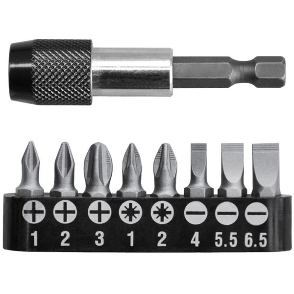 Набор бит с держателем TOTAL TACSD3091 (9 шт)