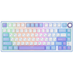 Клавиатура Royal Kludge R75 Taro Milk ( K silver switch)