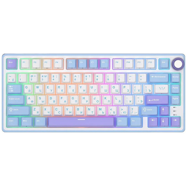 Клавиатура Royal Kludge R75 Taro Milk ( K silver switch)