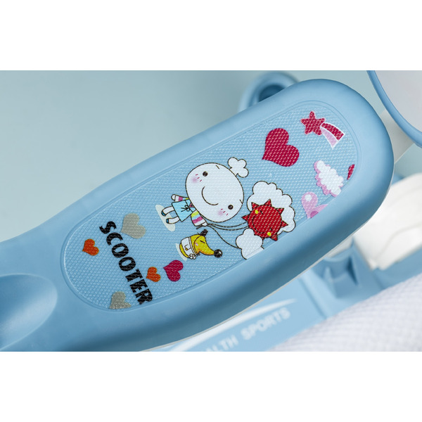 Самокат детский Ricos T-Rex JSCML603B (белый/голубой)