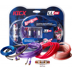 Комплект для 2-х канального усилителя KICX LL 208