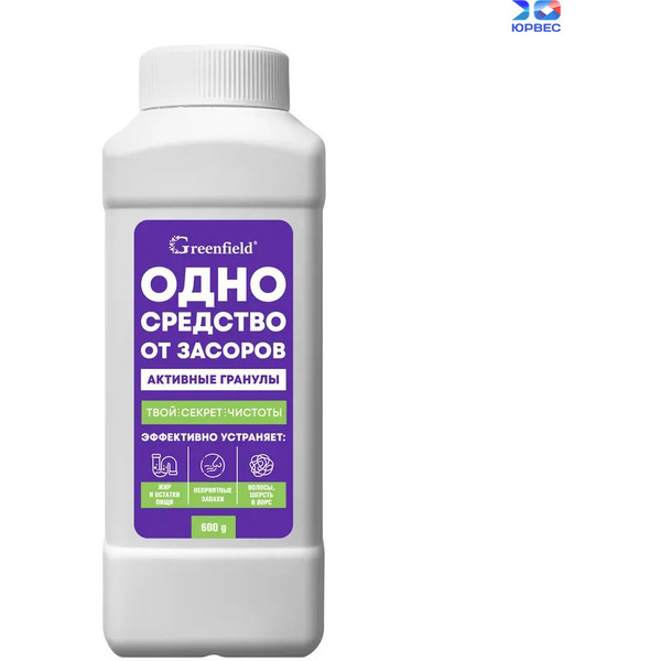 Средство от засоров GREENFIELD 600 г