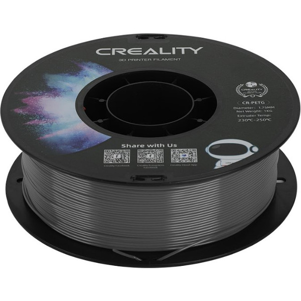 Пластиковая нить Creality CR-PETG 1,75 мм, 1кг, grey (серый)