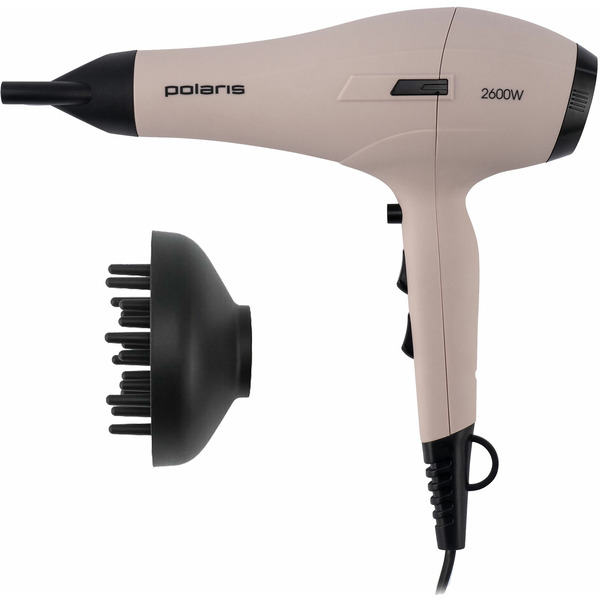 Фен POLARIS PHD 2600ACi Salon Hair (пыльный розовый\черный)