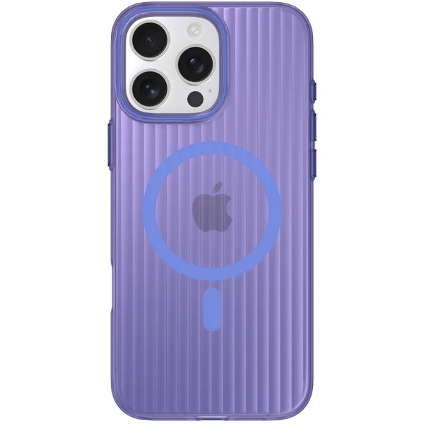 Задняя накладка CASE Translucent Strip Apple iPhone 16 Pro Max (синий)