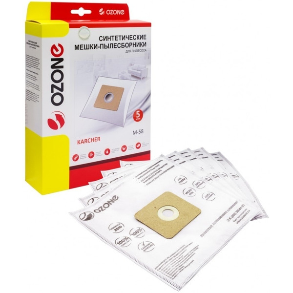 Комплект одноразовых мешков Ozone M-58