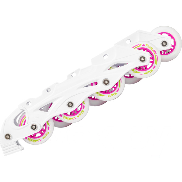 Роликовые коньки Ricos Props PW-223B XS (р. 29-32, белый/розовый)