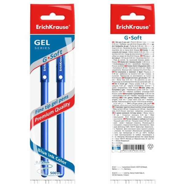 Набор гелевых ручек Erich Krause G-Tone Stick Original 39519 (2 шт)