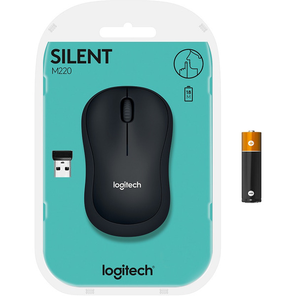 Мышь Logitech M220 Silent (Gray) (910-004878)