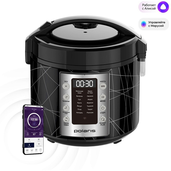 Мультиварка Polaris PMC 5020 Wi-Fi IQ Home (черный)