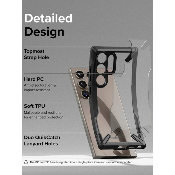 Чехол Ringke FUSION X для Galaxy S24 Ultra BLACK