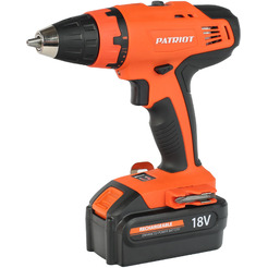Дрель-шуруповерт аккумуляторная PATRIOT BR180 (NEW)