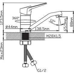 Смеситель Potato P45155QH