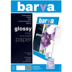 Фотобумага BARVA Глянцевая (IP-C230-171) А4 20 л