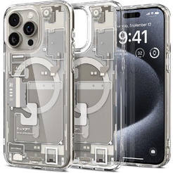 Чехол для телефона Spigen Ultra Hybrid Zero One (MagFit) для iPhone 15 Pro ACS07216 (серый/разноцветный)