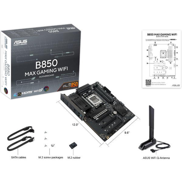 Материнская плата ASUS B850 Max Gaming WiFi