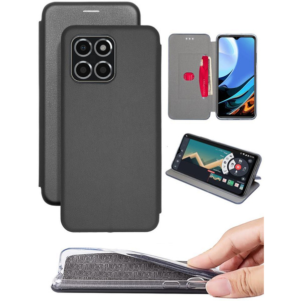 Чехол книга AKAMI Prime для Honor X6 Черный (32083)