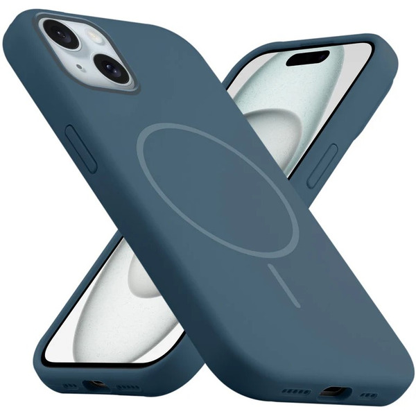Бампер Bingo Silicone Magnetic для APPLE iPhone 15 Синий