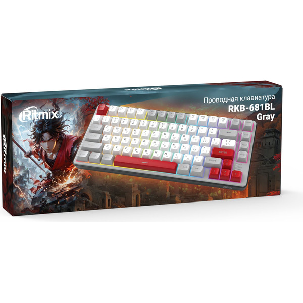 Клавиатура Ritmix RKB-681BL (серый)
