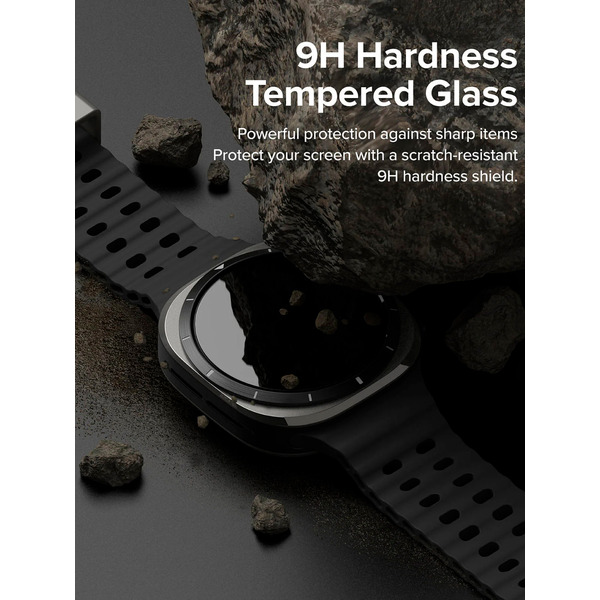 Чехол с защитным стеклом Ringke SLIM+Glass для Galaxy Watch Ultra 47mm 2024/ 2025 MATTE BLACK