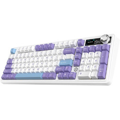 Компьютерная клавиатура AJAZZ AK980 V2 (фиолетово-бело-синяя)