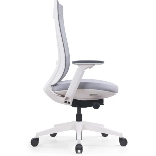 Кресло компьютерное SitZone E-VL002B-BS сетка/ткань, серый, крестов. пластик
