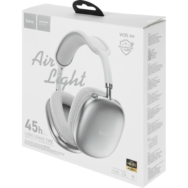 Наушники Hoco W35 Air (серебристый)