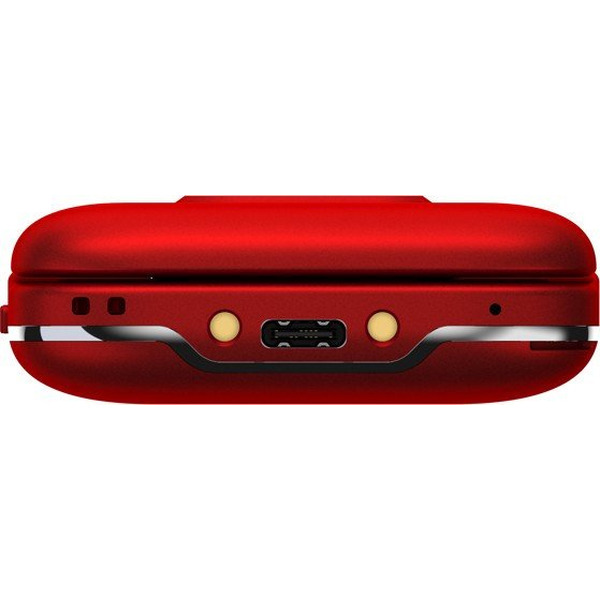 Кнопочный телефон Maxvi E5 up (красный)