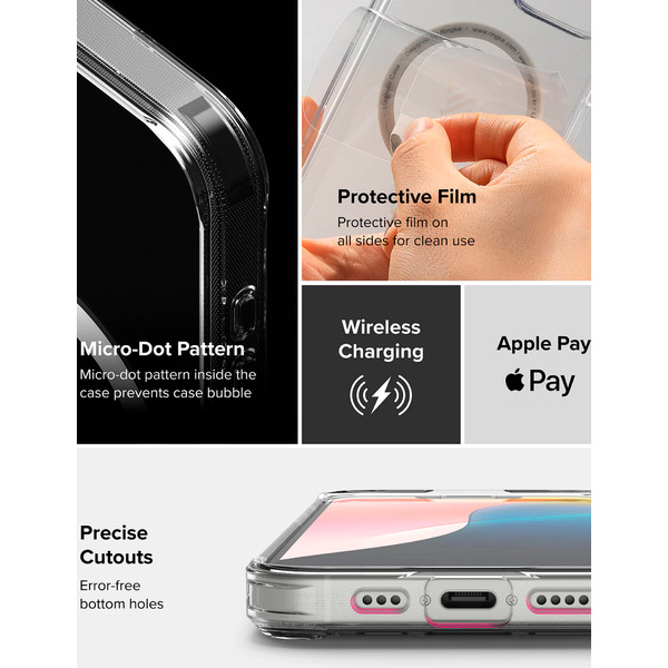 Чехол Ringke FUSION MAGNETIC для iPhone 16e CLEAR