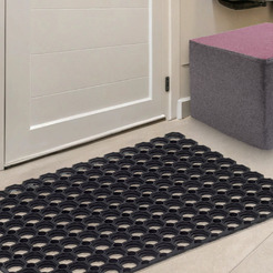 Придверный коврик Sundays Home Ячейка 100x150x1.6см 92246 (черный)