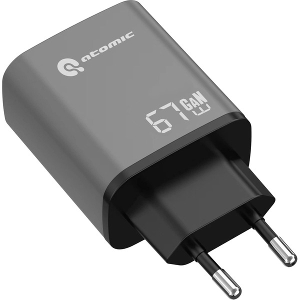 Сетевое зарядное Atomic Voyage G671 GAN 67W USB Type-C 10.199 (темно-серый)