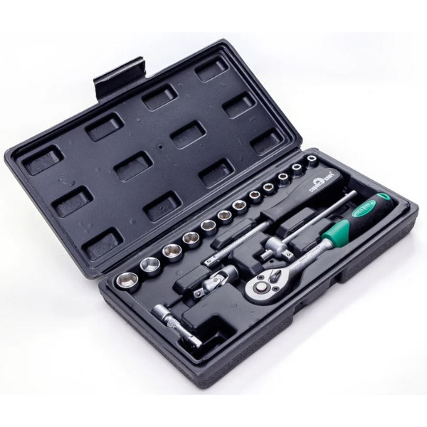 Набор трещотка с головками Сервис Ключ 11017 (17 предметов)