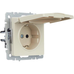 Розетка IEK Brite РСбш10-3-44-БрКр